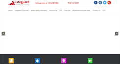 Desktop Screenshot of lifeguardcertificationtraining.com